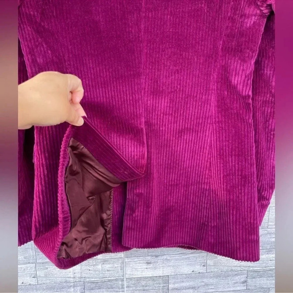 Dries Van Noten Stretch-Cotton Corduroy Jacket in fuchsia size 38/small - Picture 15 of 17